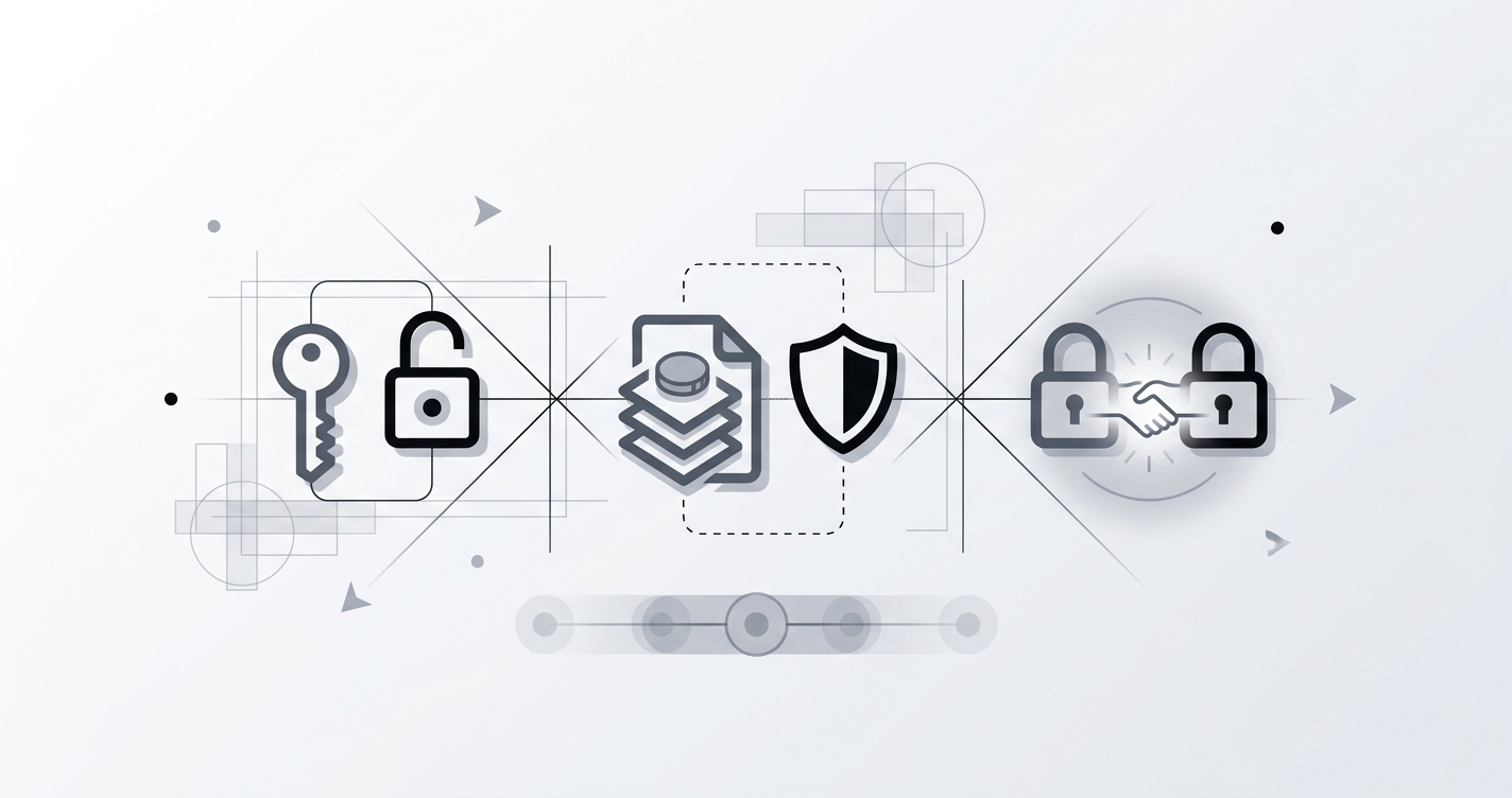 Diagram illustrating secure communication between microservices using different authentication methods.