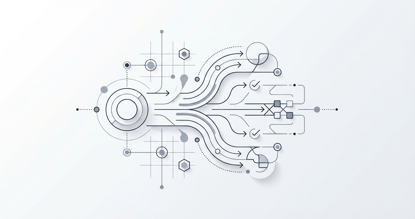 Abstract octopus wrestling a javascript code block, symbolizing the challenges of async testing.