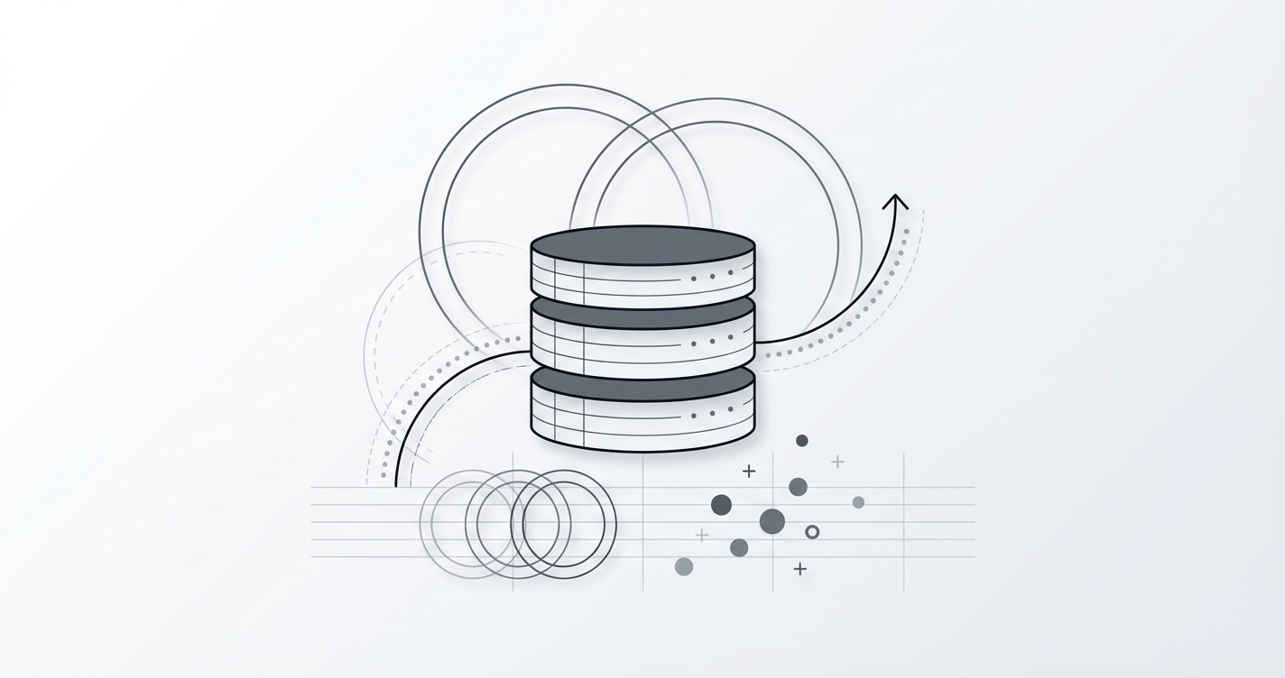 Database migration process visualized as a smooth, non-blocking workflow in production.